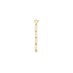 2-inch paperclip-style extender chain in 18k gold plating – adjustable jewelry extender by Zoé Jewelry