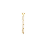 2-inch paperclip-style extender chain in 18k gold plating – adjustable jewelry extender by Zoé Jewelry