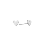 Heart Silver Studs