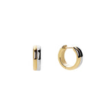 Lena Two-Toned Hoops