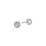 Rosette Silver Stud