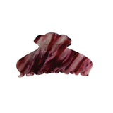 Hydrangea Claw clip - Merlot Marble