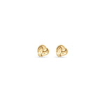 Eternal Knot Studs — gold love-knot stud earrings, shown as a pair, from Zoé Jewelry.