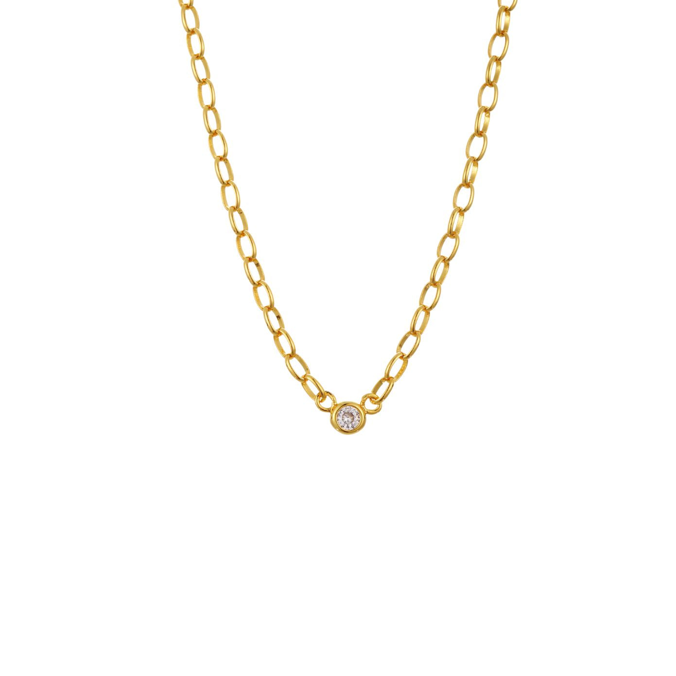 halo-rolo-chain-single-stud-necklace-christmas-gift