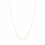 Margot paperclip chain necklace with elongated links in 18K gold-plated finish