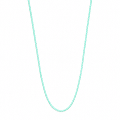 A dainty natural green gemstone beaded necklace on an 18K gold-plated adjustable chain. Layers beautifully for everyday wear. Shop Marisol by Zoé.