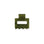 Ohana rectangular claw clip in Matcha green marble cellulose acetate