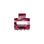 Ohana rectangular claw clip in Merlot Marble berry cellulose acetate