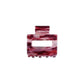 Ohana rectangular claw clip in Merlot Marble berry cellulose acetate