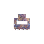 Ohana rectangular claw clip in Sunset purple-amber marble cellulose acetate

Upsells