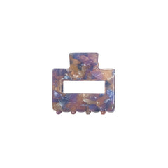 Ohana rectangular claw clip in Sunset purple-amber marble cellulose acetate

Upsells
