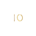 Orbit Hoops — slim gold pavé CZ huggie hoop earrings, shown as a pair, from Zoé Jewelry.