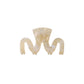 Swiggle wavy claw clip in Pearl iridescent cellulose acetate