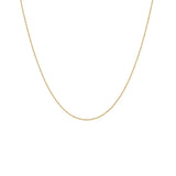 Theo fine cable chain necklace in 18K gold-plated finish