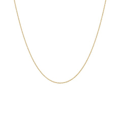 Theo fine cable chain necklace in 18K gold-plated finish